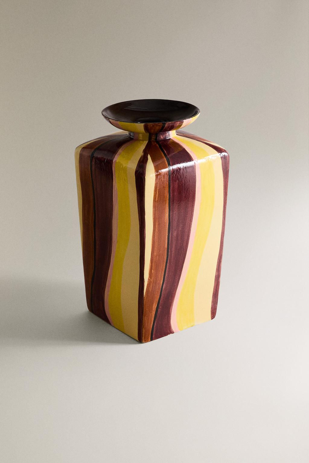 STRIPED CERAMIC VASE X COLLAGERIE - Zara фото 2