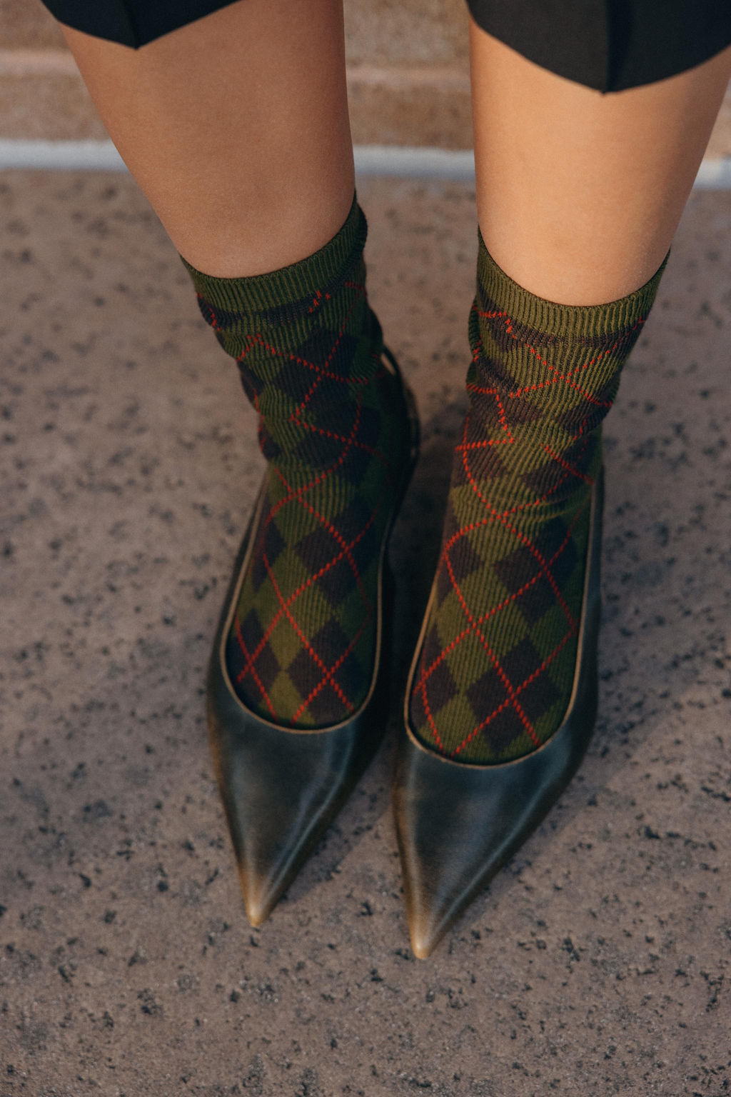 DIAMOND COTTON BLEND SOCKS - Zara фото 3