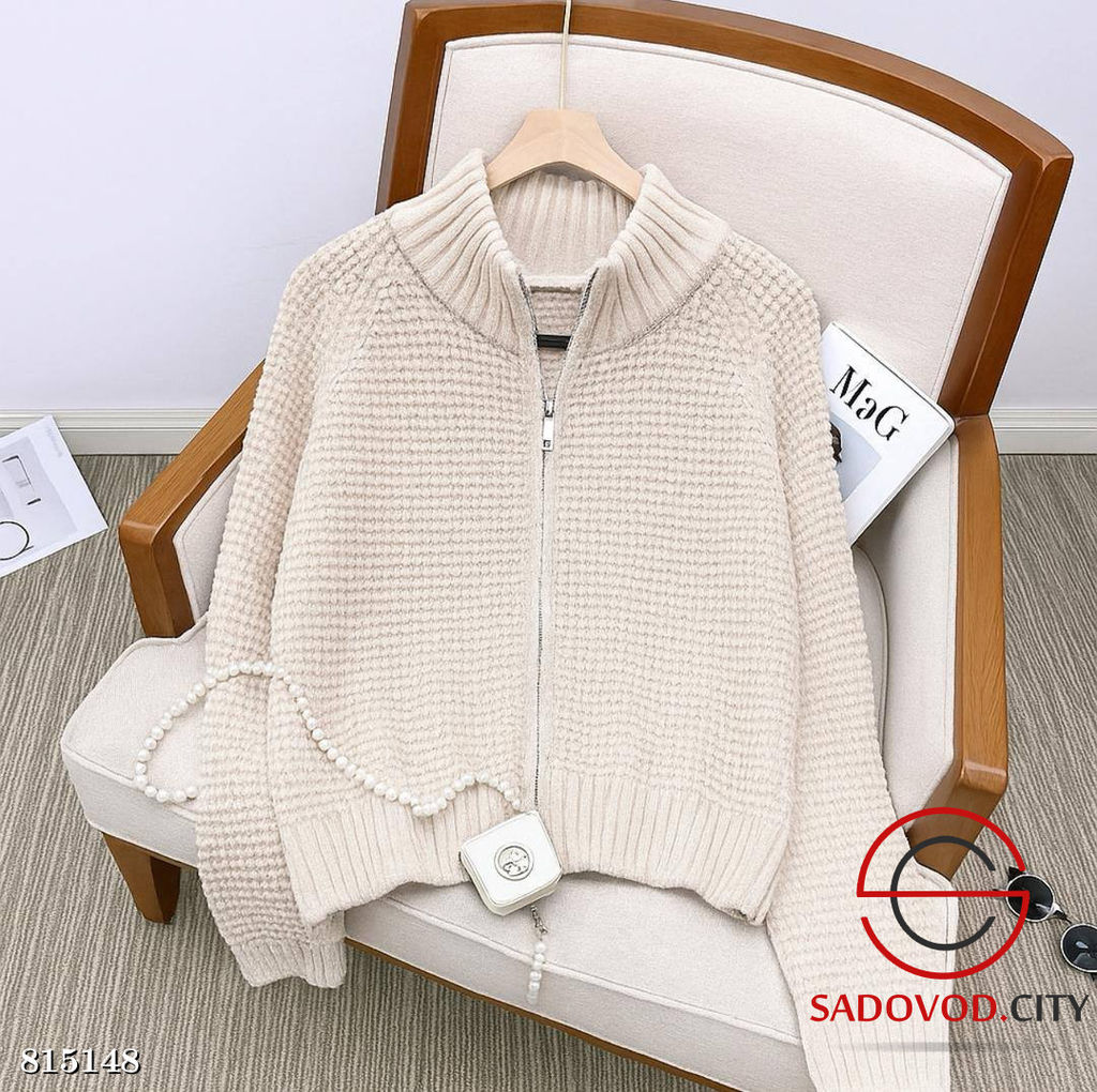 Теплый кардиган на молнии - Bruno фото 6