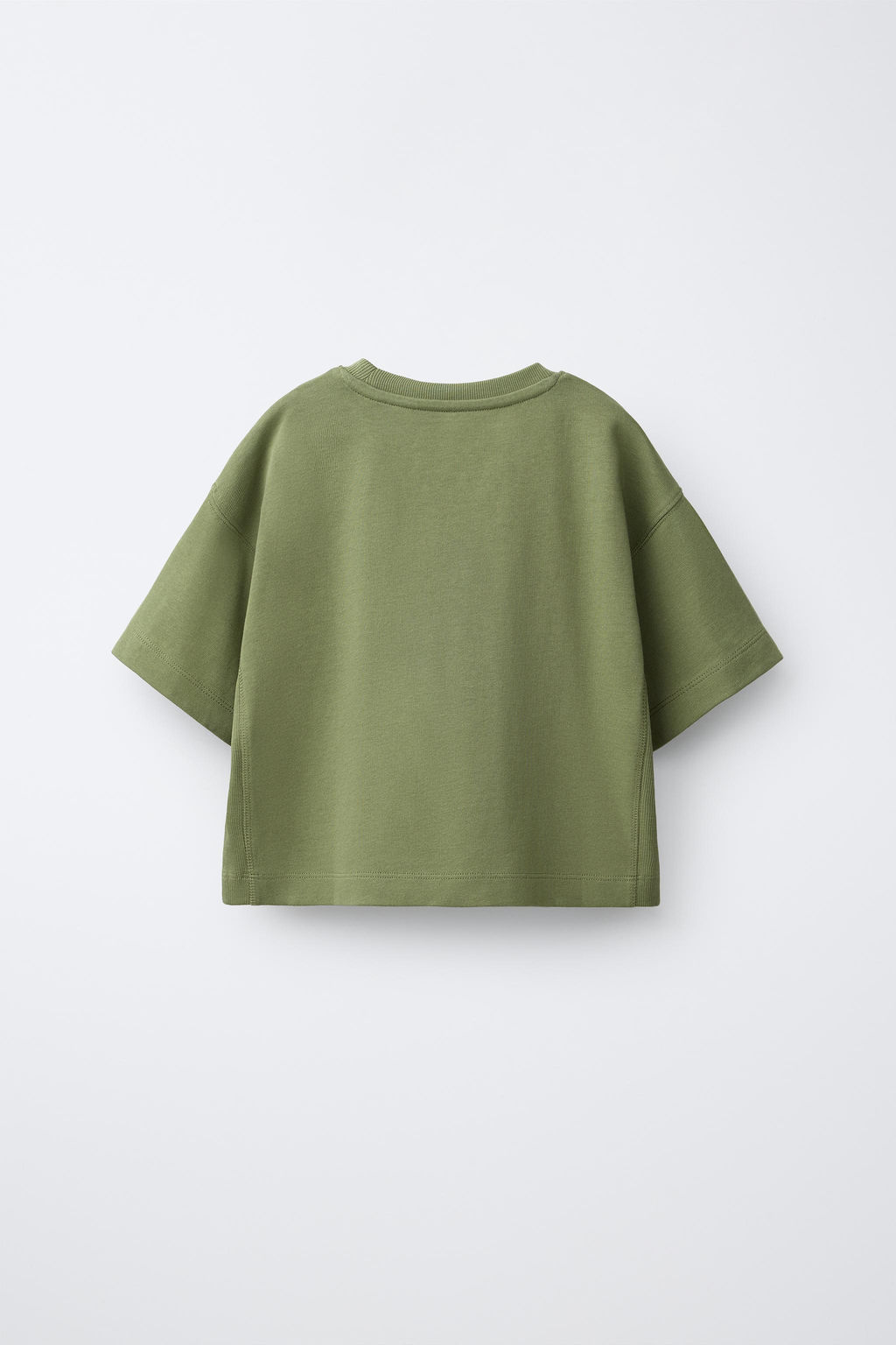 CAMISETA LISA HEAVY JERSEY / Khaki - Zara фото 2