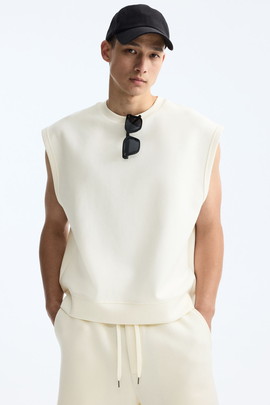 Camiseta sin mangas efecto neopreno Relaxed Fit - H&m фото 4