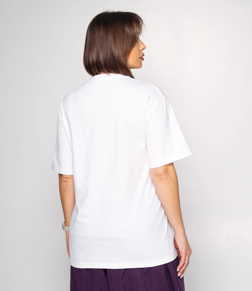 Футболка #КТ2550, белый - Dommod фото 3