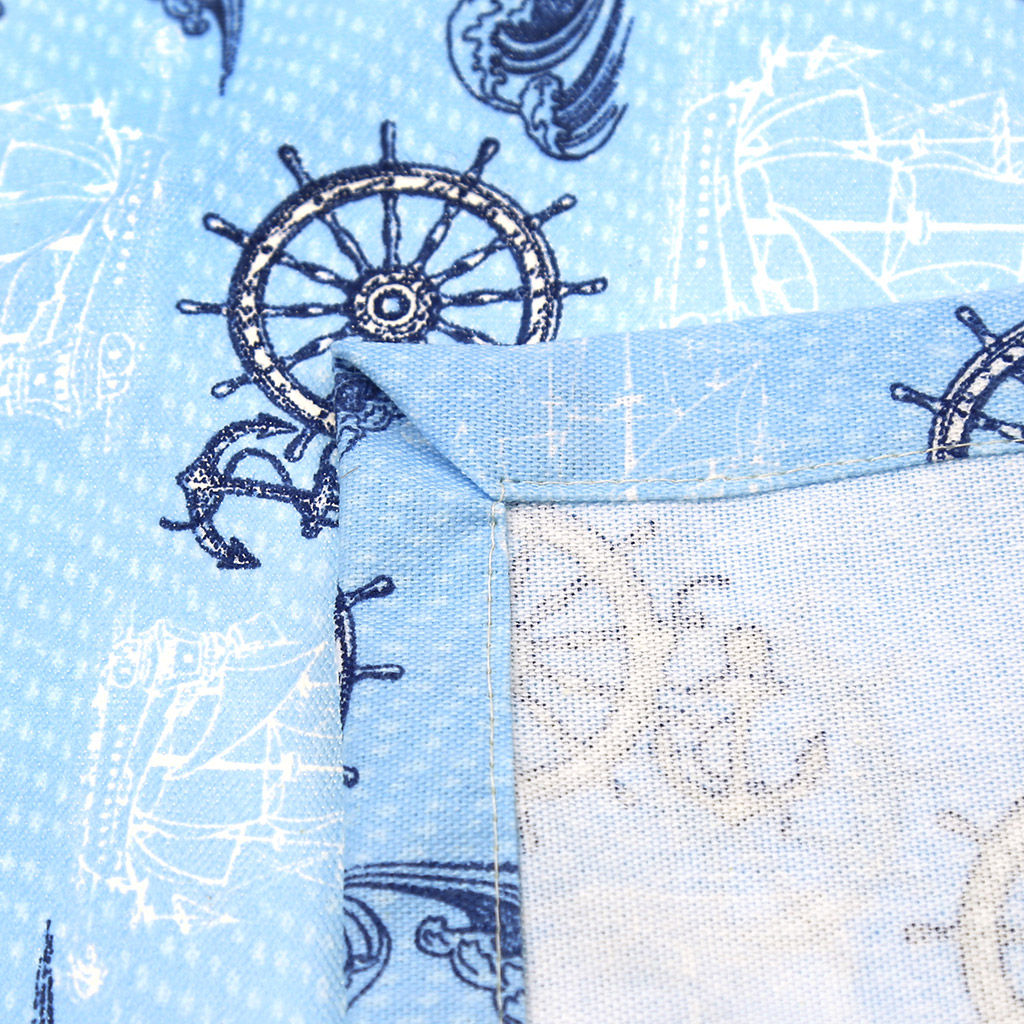 Морское путешествие Салфетки сервировочные, комплект 4шт, 45х45см, плотность 186г/м2, премиум хлопок 100%, Домашняя мода (Россия)  фото 4