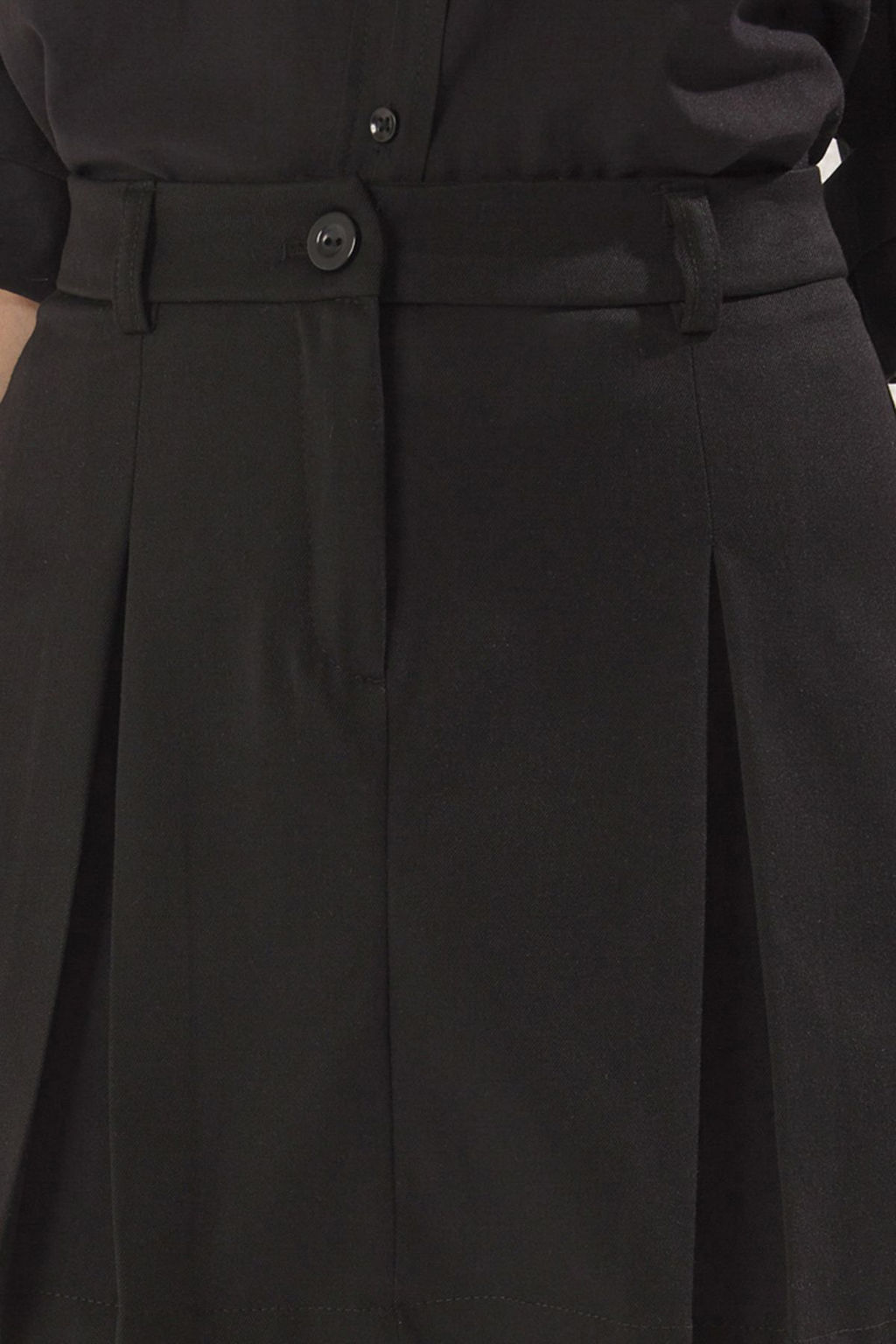 TRENDYOLMILLA Siyah Pile Detayl? Poliviskon Dokuma Etek TWOSS25ET00018 фото 4