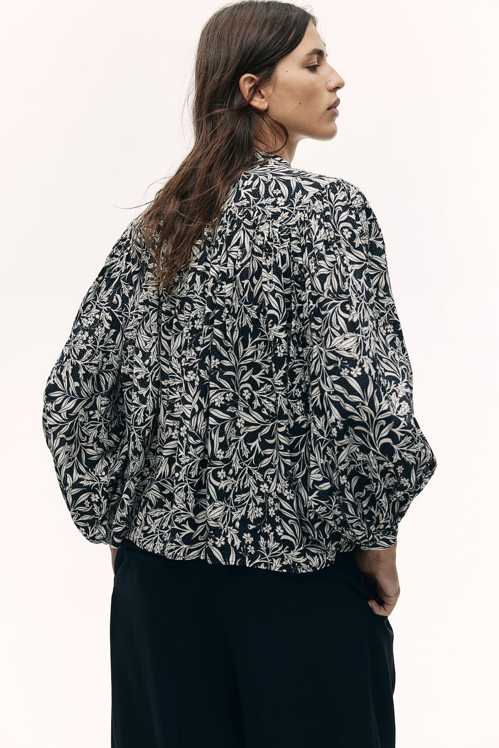 Blusa con mangas globo - H&m фото 3