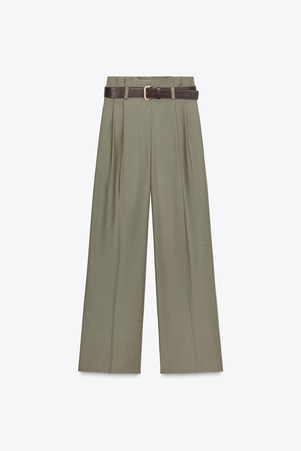 PAPER BAG TROUSERS WITH BELT - Zara фото 6