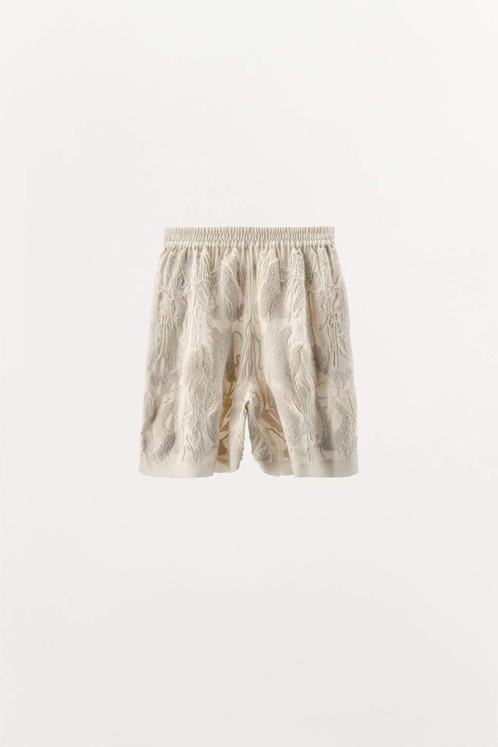 BEADED TEXTURED BERMUDA SHORTS - Zara фото 7