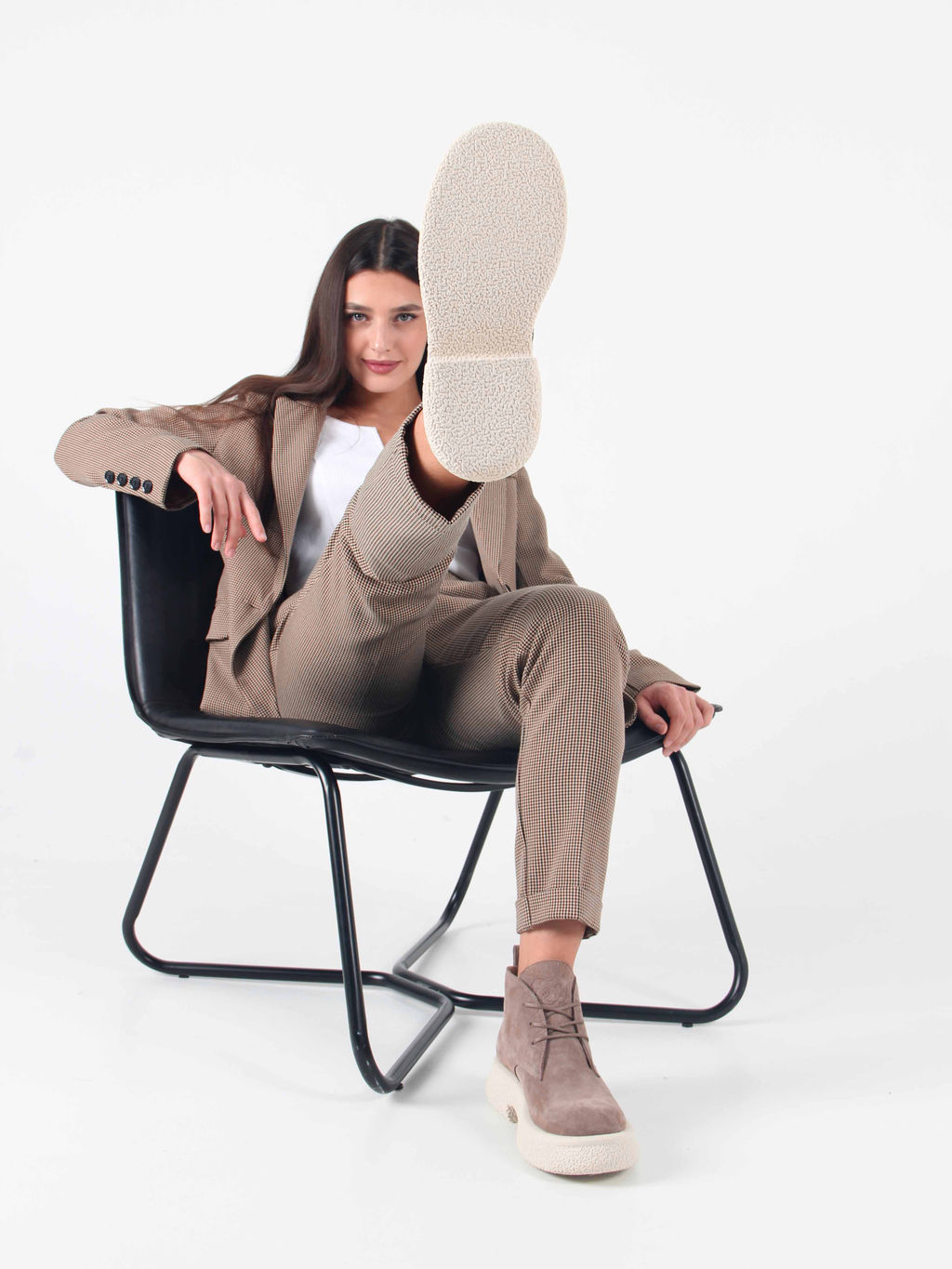 Ботинки EDART 308.агата w. капучино замш/байка - Ed'art фото 8