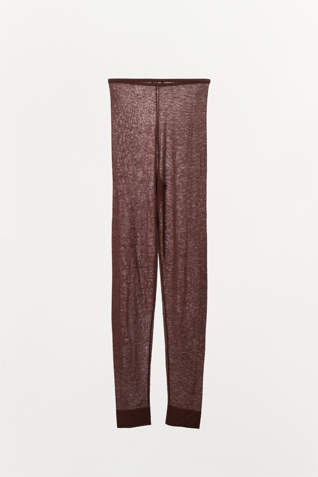 100% WOOL LEGGINGS - Zara фото 31