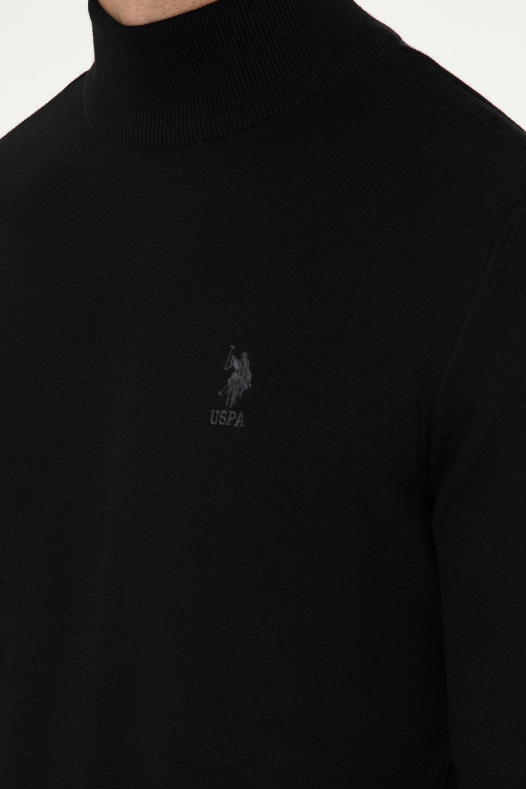 Мужской черный базовый свитер Неожиданная скидка в корзине - U.s. polo assn фото 7