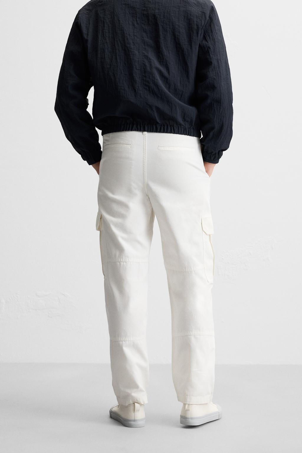 CANVAS CARGO TROUSERS - Zara фото 3