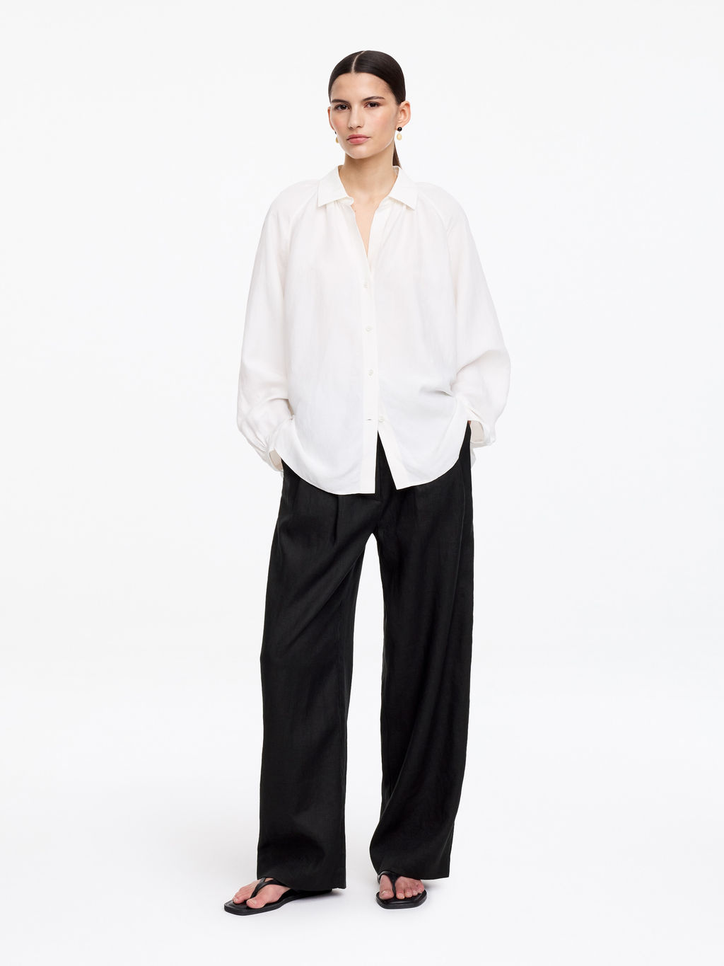 Pantalones de lino sastre - H&m фото 3