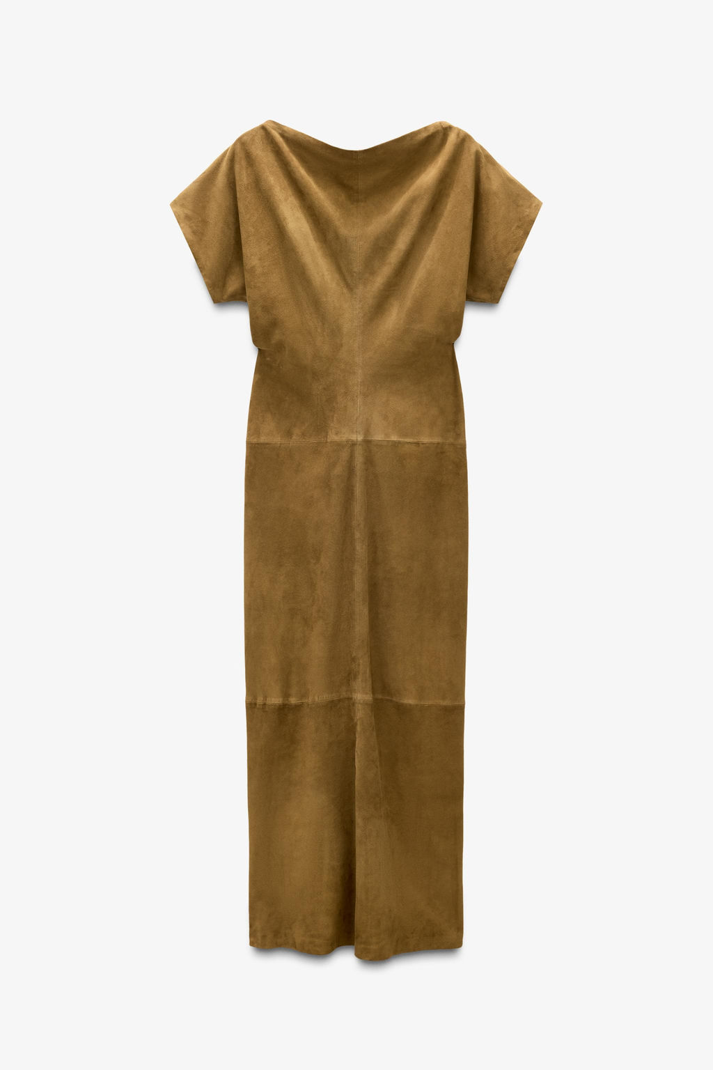 LIMITED EDITION DRAPED SUEDE LEATHER DRESS - Zara фото 6