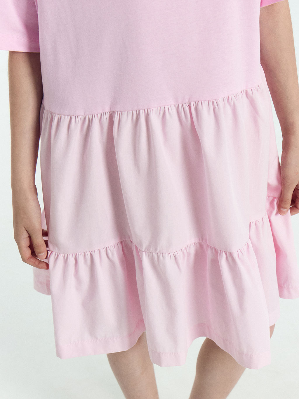 Платье для девочек светло-розовое с печатью - Mark formelle фото 5