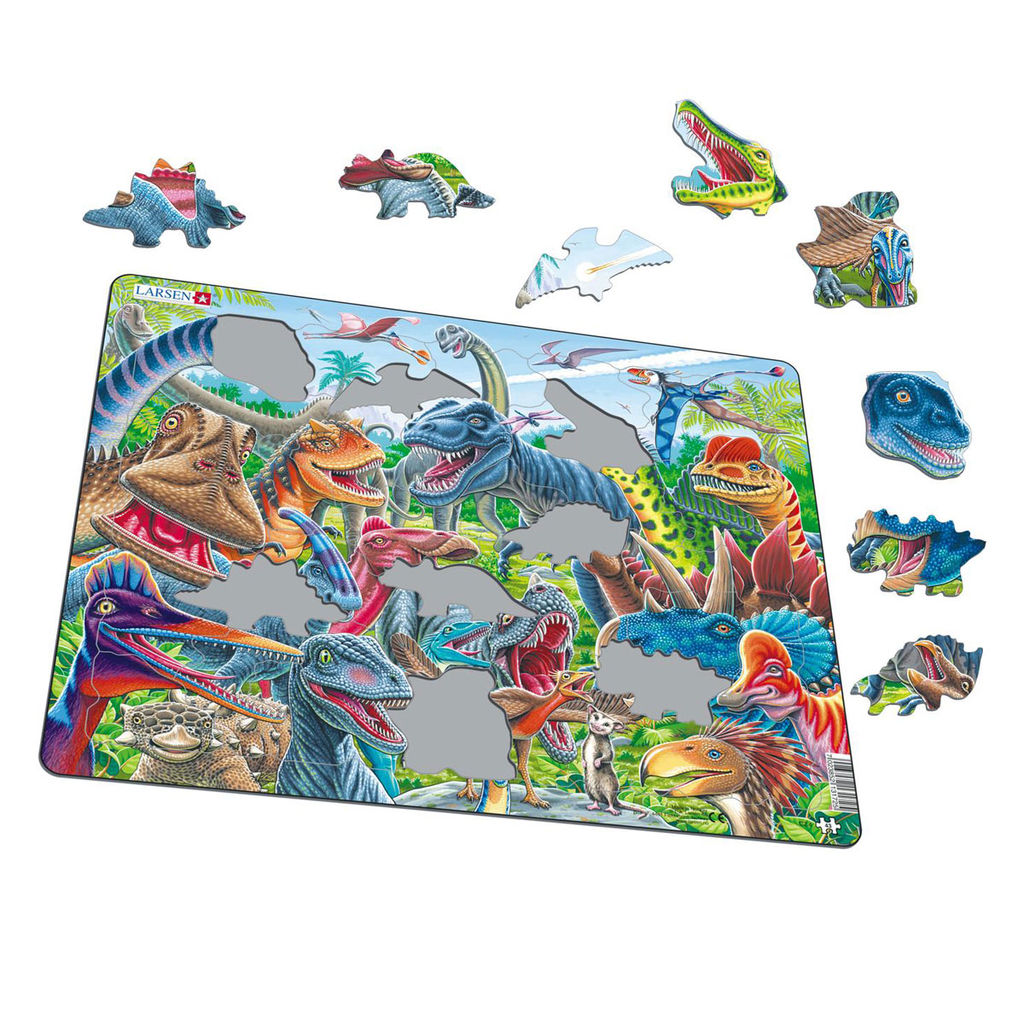 Пазл Счастливые динозавры, 43 эл. - Larsen фото 2