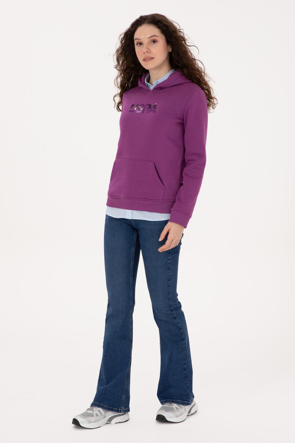 Kad_n Menek_e Kap__onlu Basic Sweatshirt - U.s. polo assn фото 4