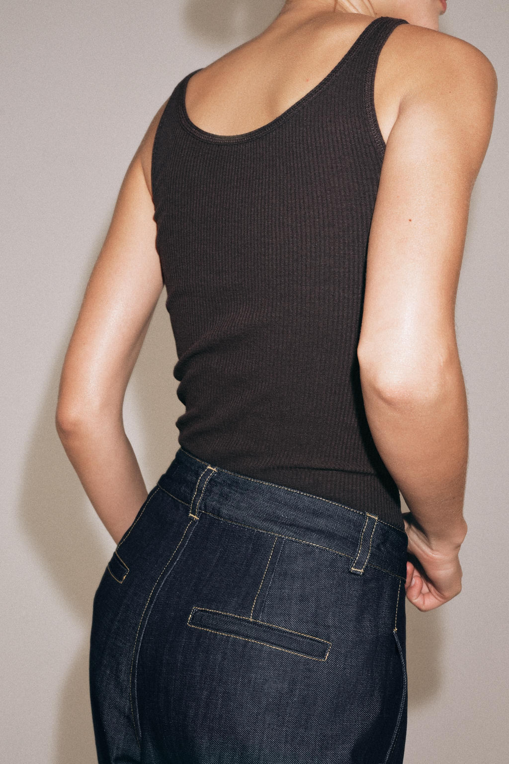 TOP RIB R?STICO / Chocolate - Zara фото 5