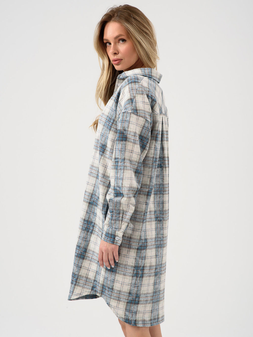 Халат фланель "Рубашка"