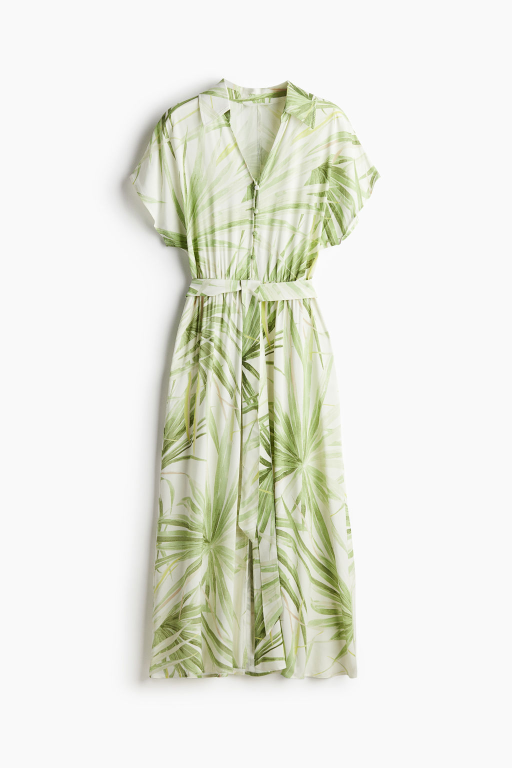 Vestido camisero con cinturon de anudar - H&m фото 7