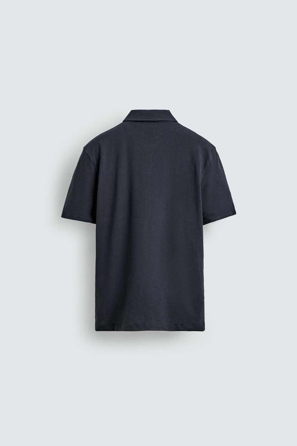 POLO REGULAR FIT ALGOD?N - LINO / Marino oscuro - Zara фото 7