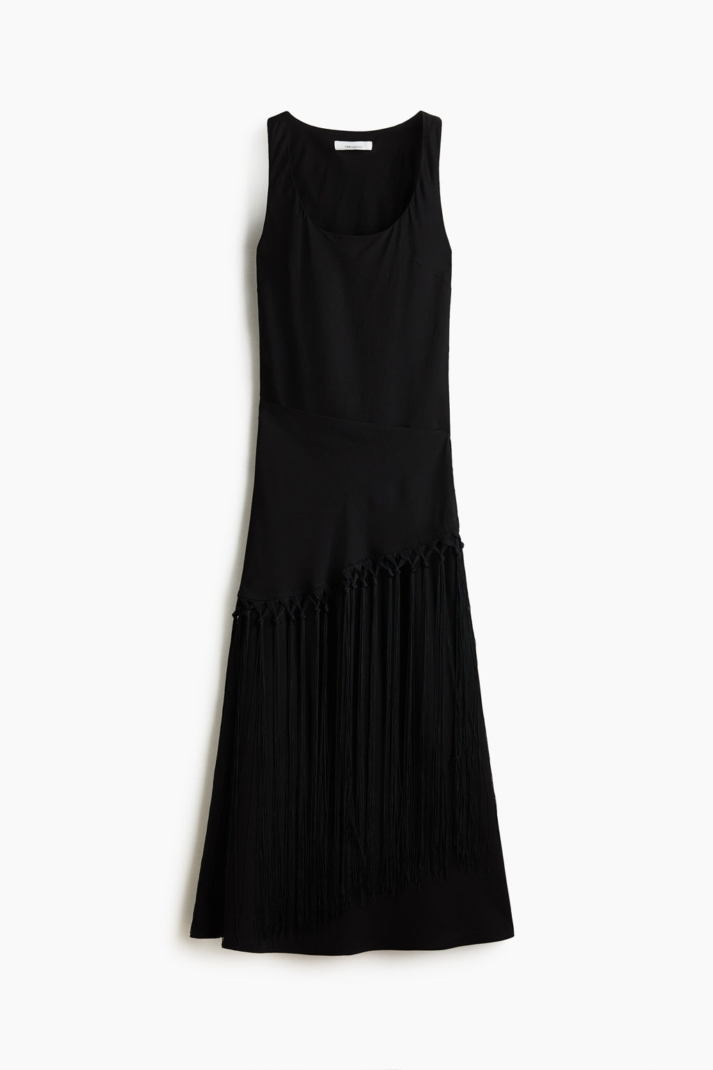 Vestido en mezcla de lino con pa?uelo
