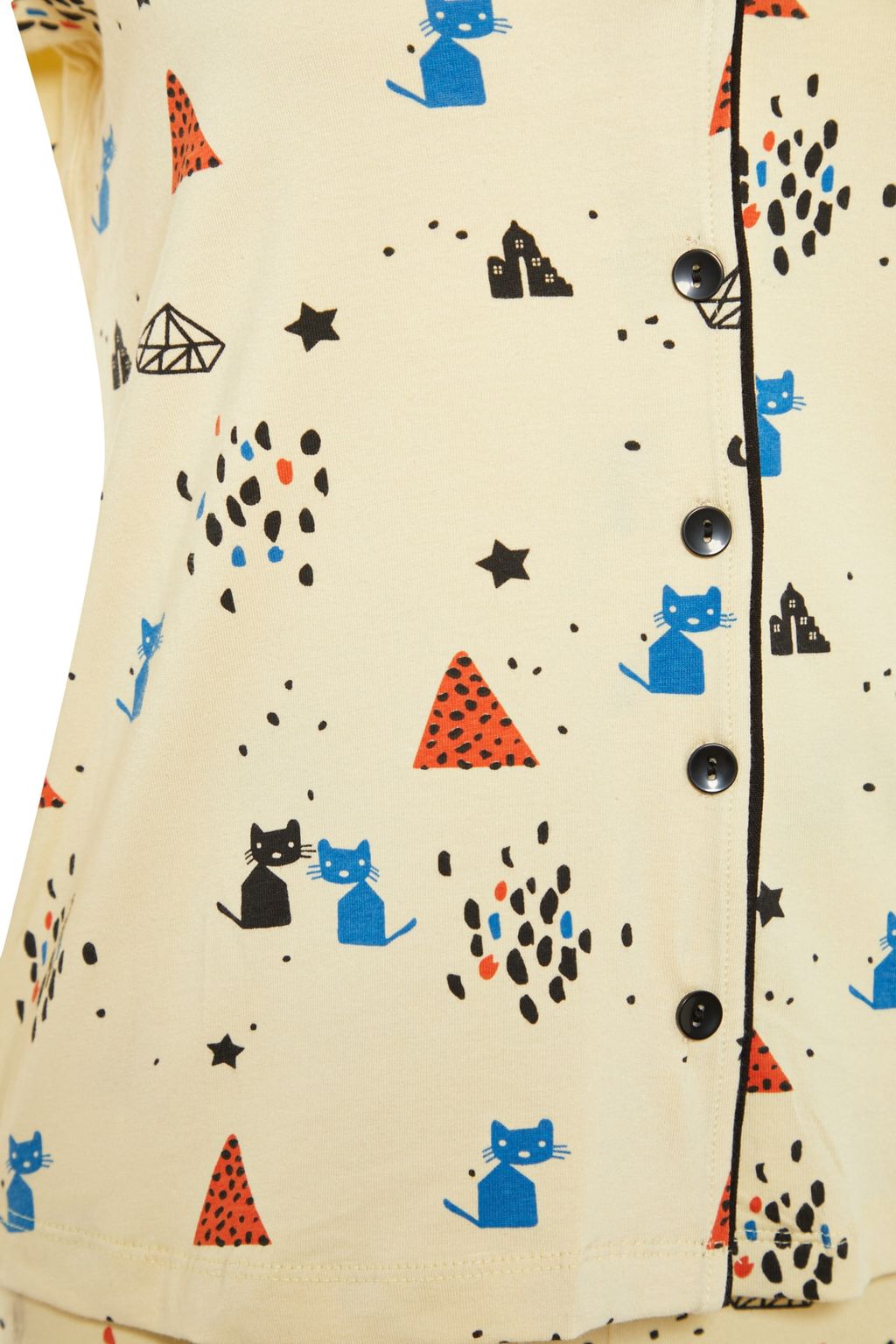 Trendyolmilla Cok Renkli %100 Pamuklu Desenli Orme Pijama Tak?m? THMAW21PT0084