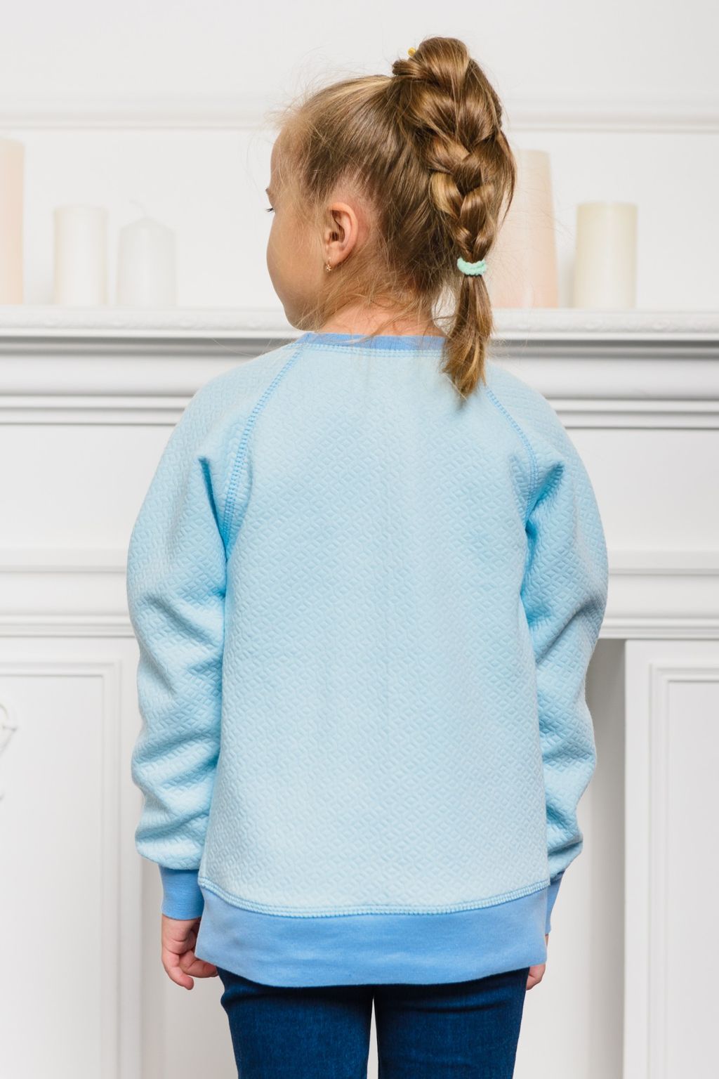 Свитшот детский из капитония голубой - Амадэль фото 2