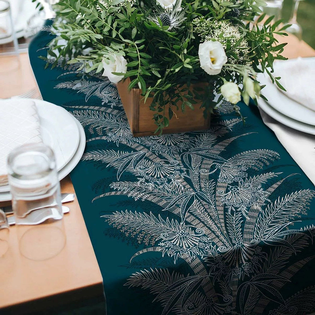 Дорожка столовая, сервировочная 50х180см Торжество, хлопок Премиум 236г/м2, упаковка классическая 28х41см, Домашняя мода (Россия)  фото 3