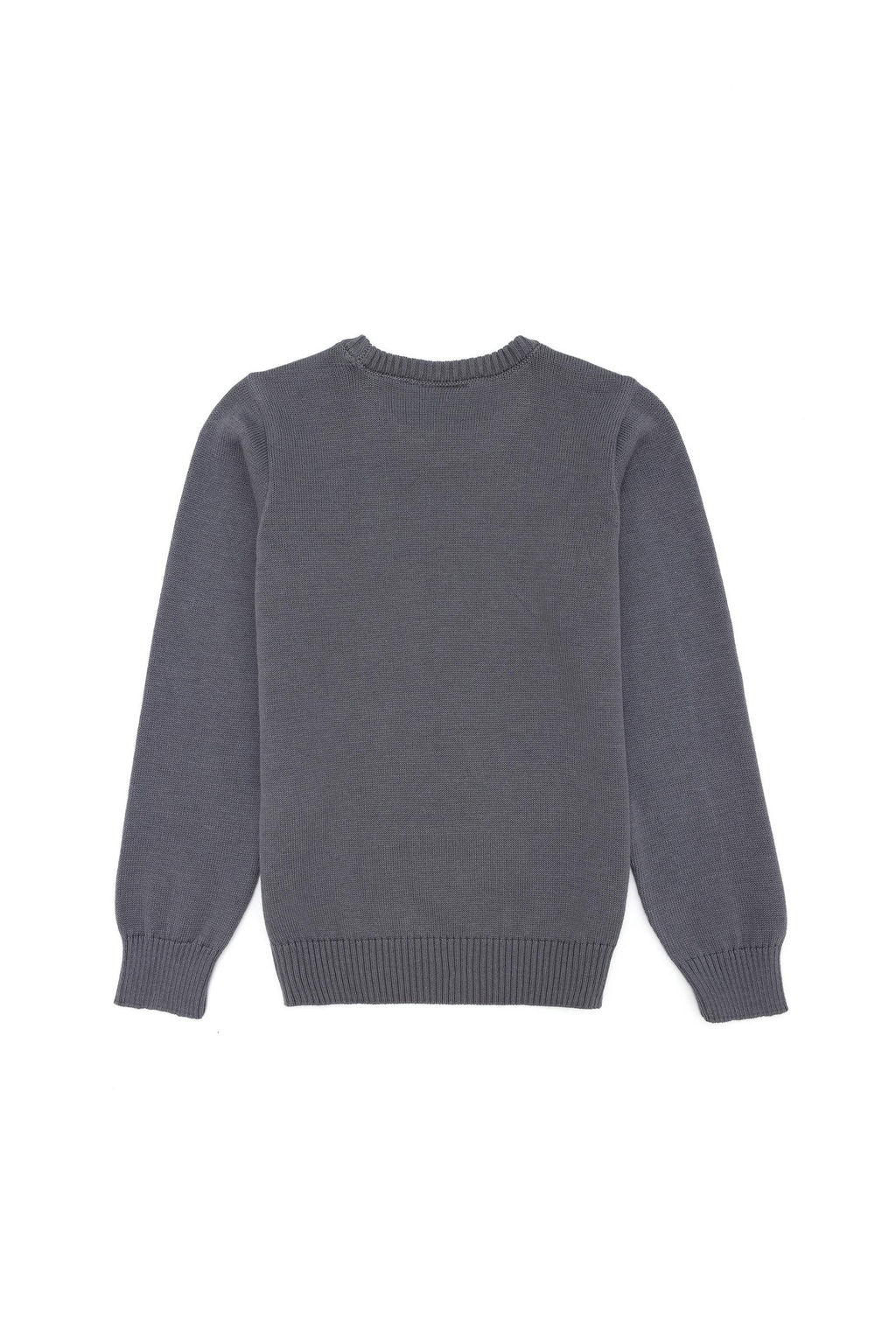 U. S. Polo Assn Серый меланжевый трикотажный свитер с круглым вырезом для мальчика - U.s. polo assn фото 7