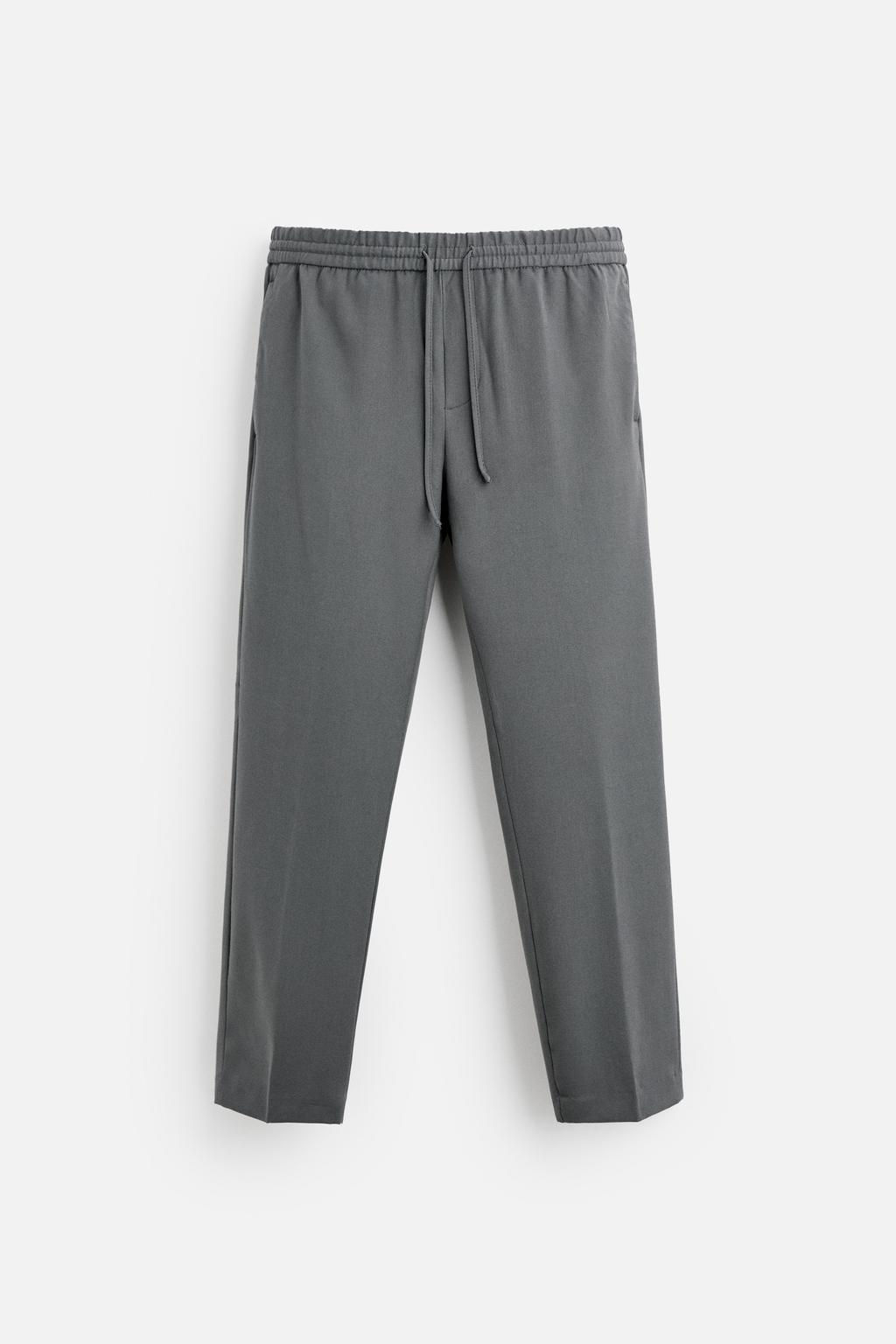 COMFORT FIT JOGGER WAIST TROUSERS - Zara фото 15