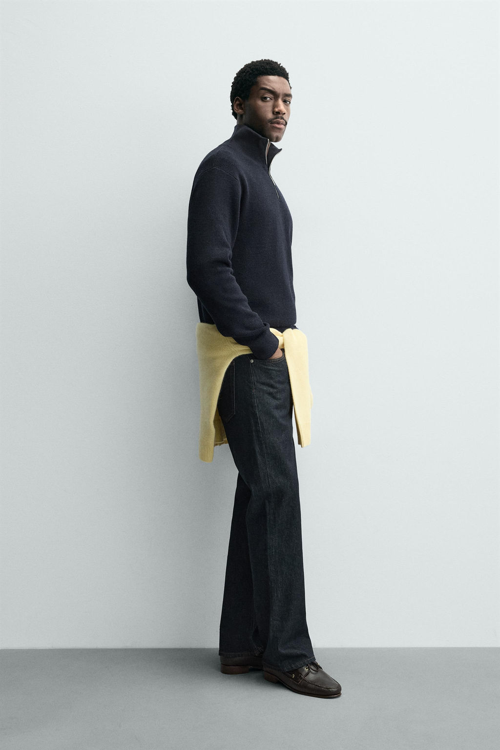 WOOL BLEND ZIP-UP JUMPER - Zara фото 4