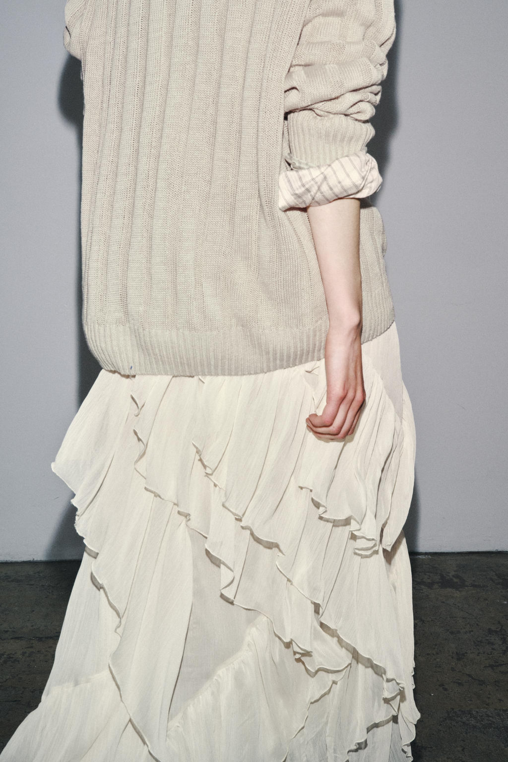 ZW COLLECTION COTTON GAUZE SKIRT - Zara фото 10