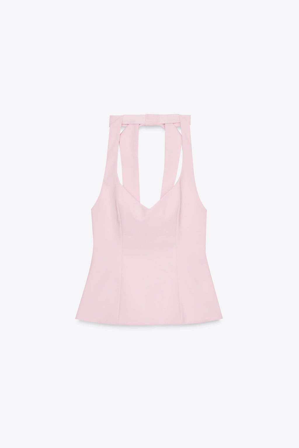 HALTER TOP WITH BACK BOW - Zara фото 7