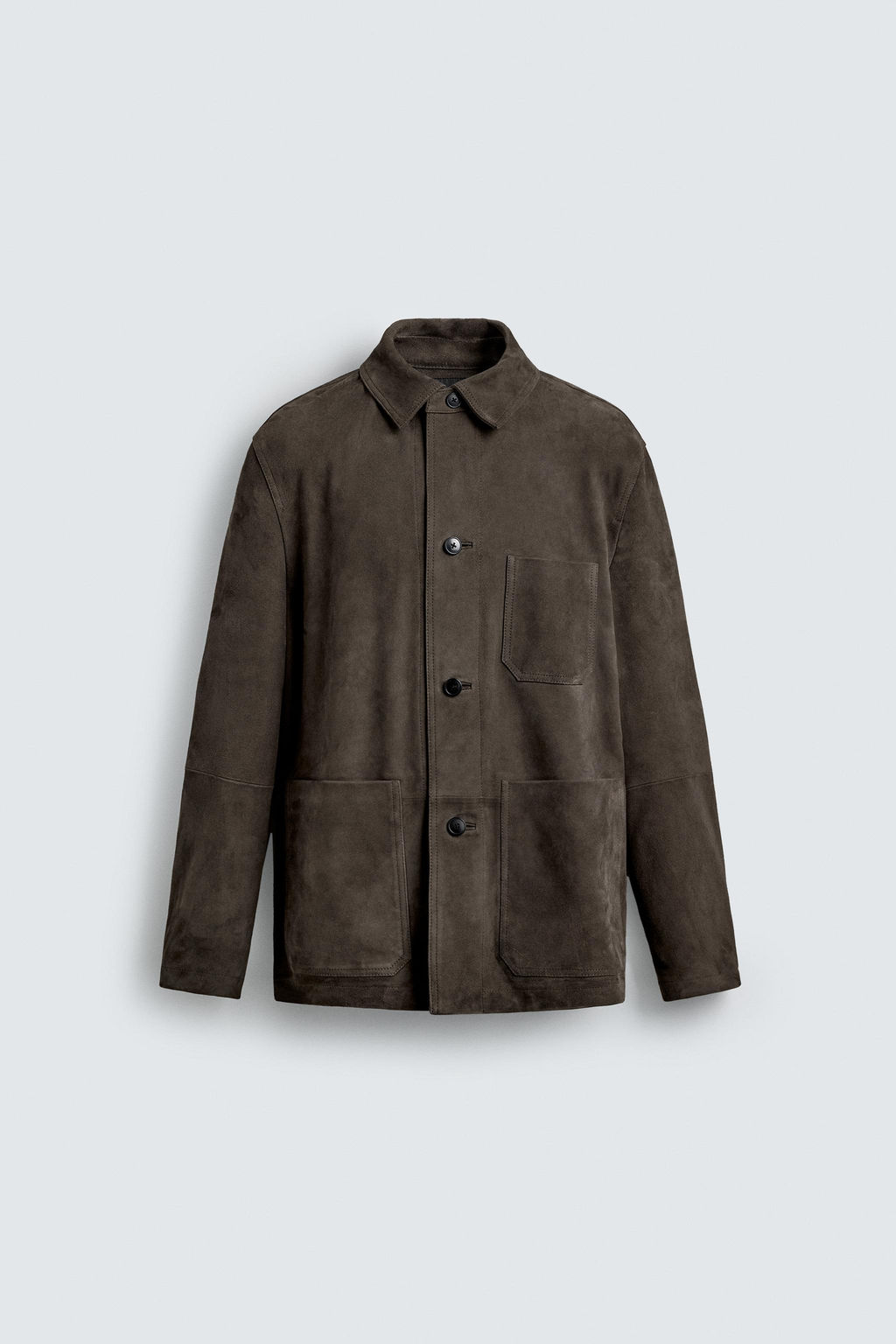 LIMITED EDITION SUEDE LEATHER JACKET - Zara фото 4