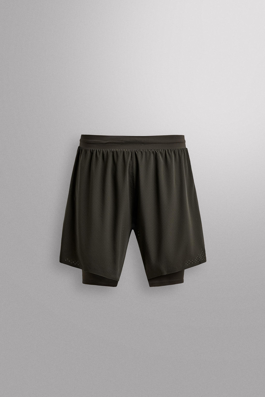 2-IN-1 PERFORATED SHORTS
