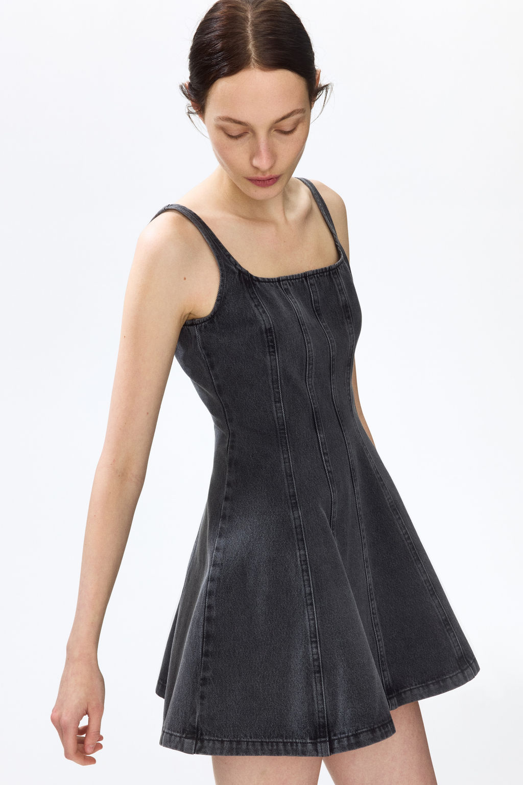 Vestido denim con falda acampanada - H&m фото 4