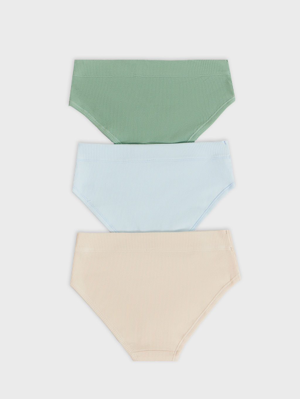 Цена за 2 штуки! Трусы женские слипы мультипак (3 шт.) в бежевом и зеленом цвете - Mark formelle фото 10