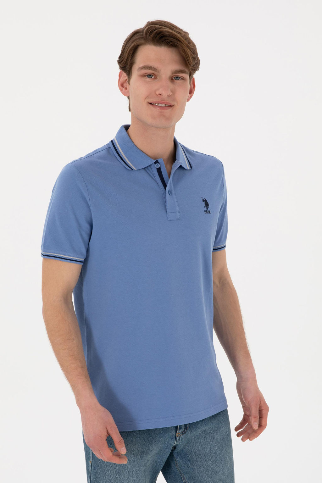Erkek Koyu Mavi Basic Ti__rt Sepette S_rpriz _ndirim - U.s. polo assn фото 2