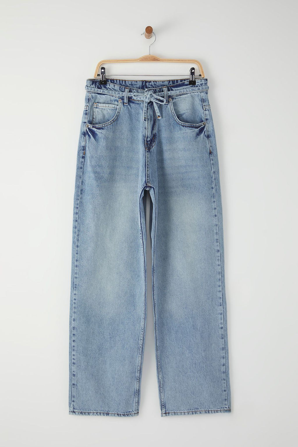 TRENDYOL MAN Mavi Erkek Baggy Fit Jeans Bol Kot Pantolon TMNSS25JE00002 - Trendyolmilla фото 8