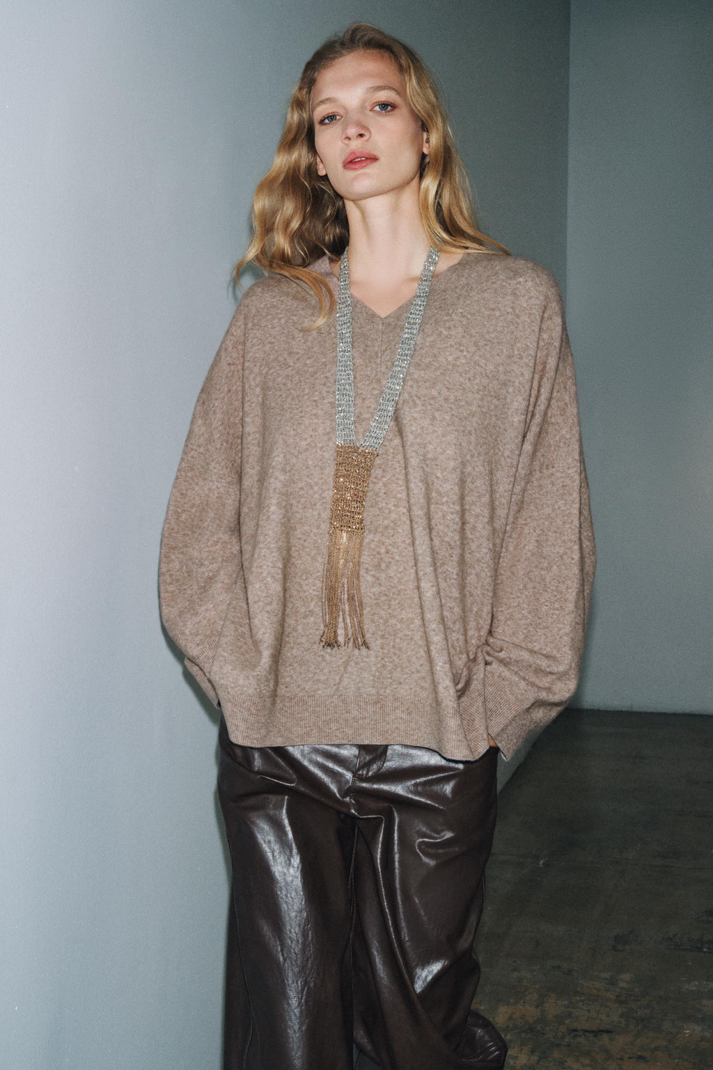 OVERSIZE WOOL JUMPER - Zara фото 5