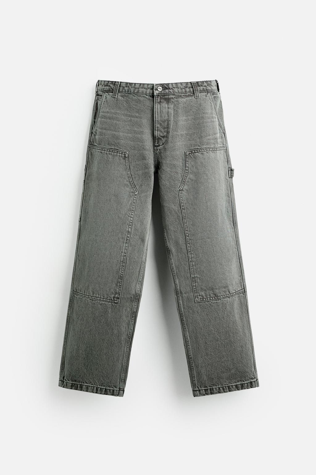 FADED CARPENTER POCKET TROUSERS - Zara фото 6