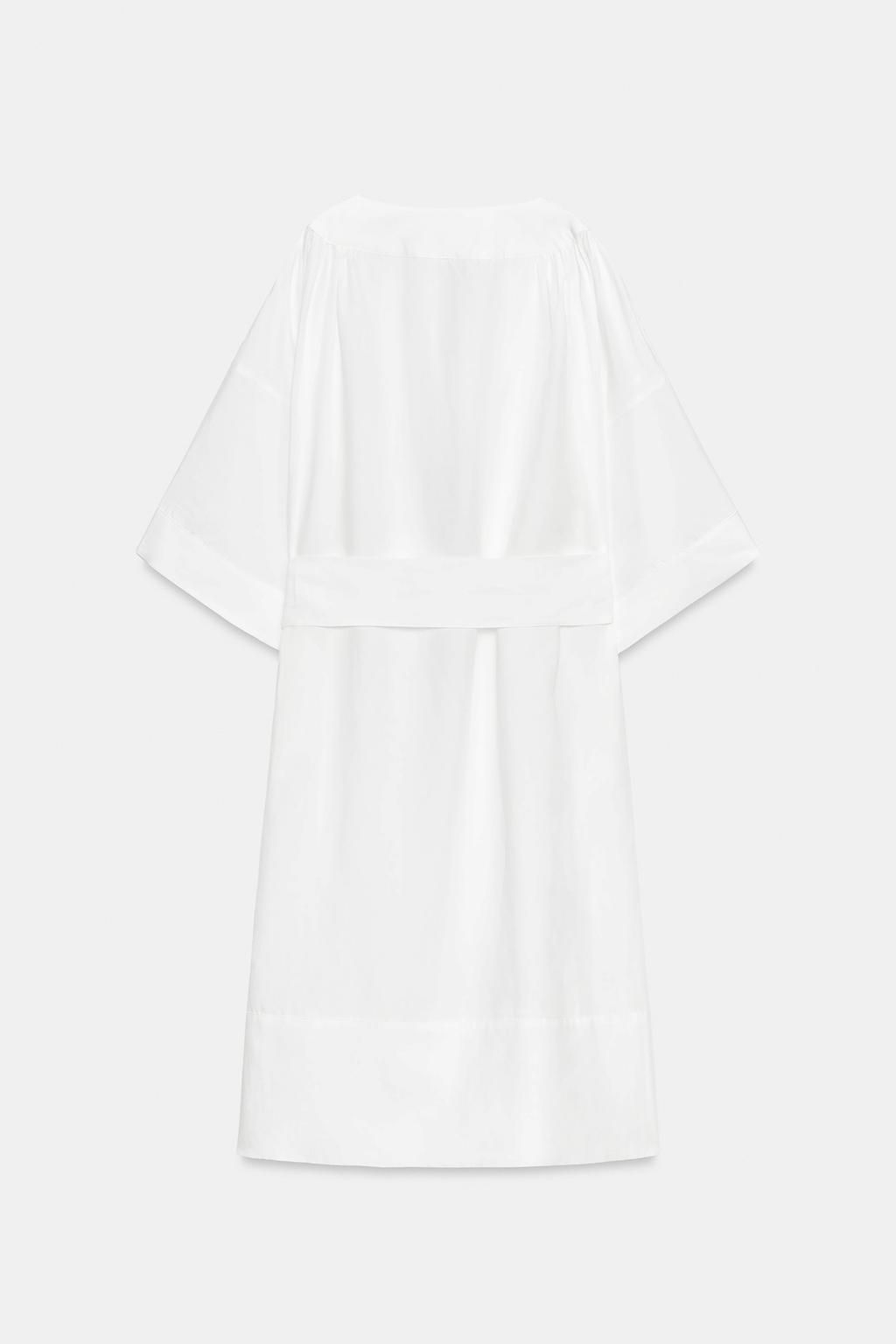 VESTIDO T?NICA CINTUR?N ZW COLLECTION / Blanco - Zara фото 15