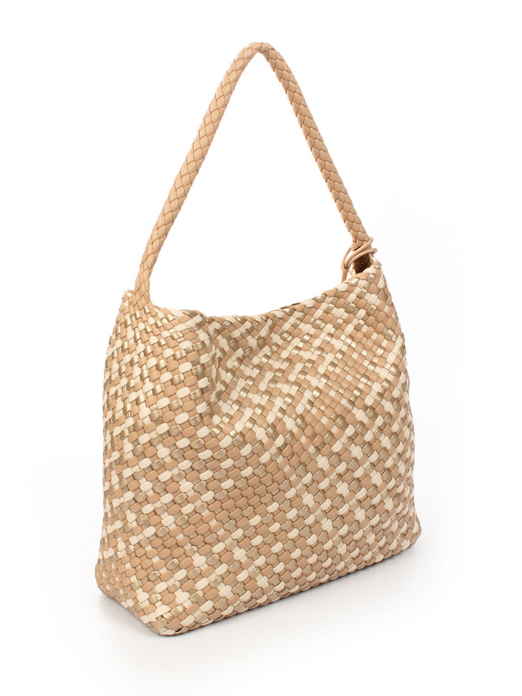 LACCOMA сумка СУ1053-0-мультицвет бежевый эко кожа хлопок  фото 2