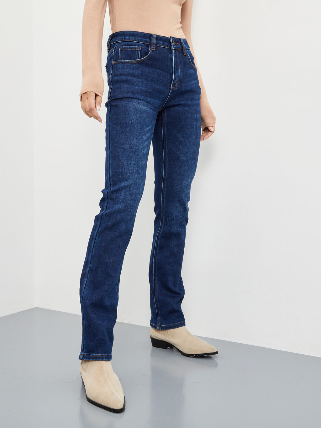 Утепленные Женские Джинсы Прямые - Mossmore фото 29