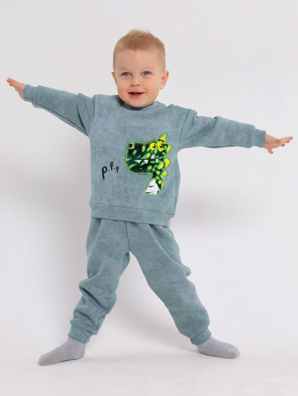 Костюм для мальчика с начесом Футер - Оптима фото 7