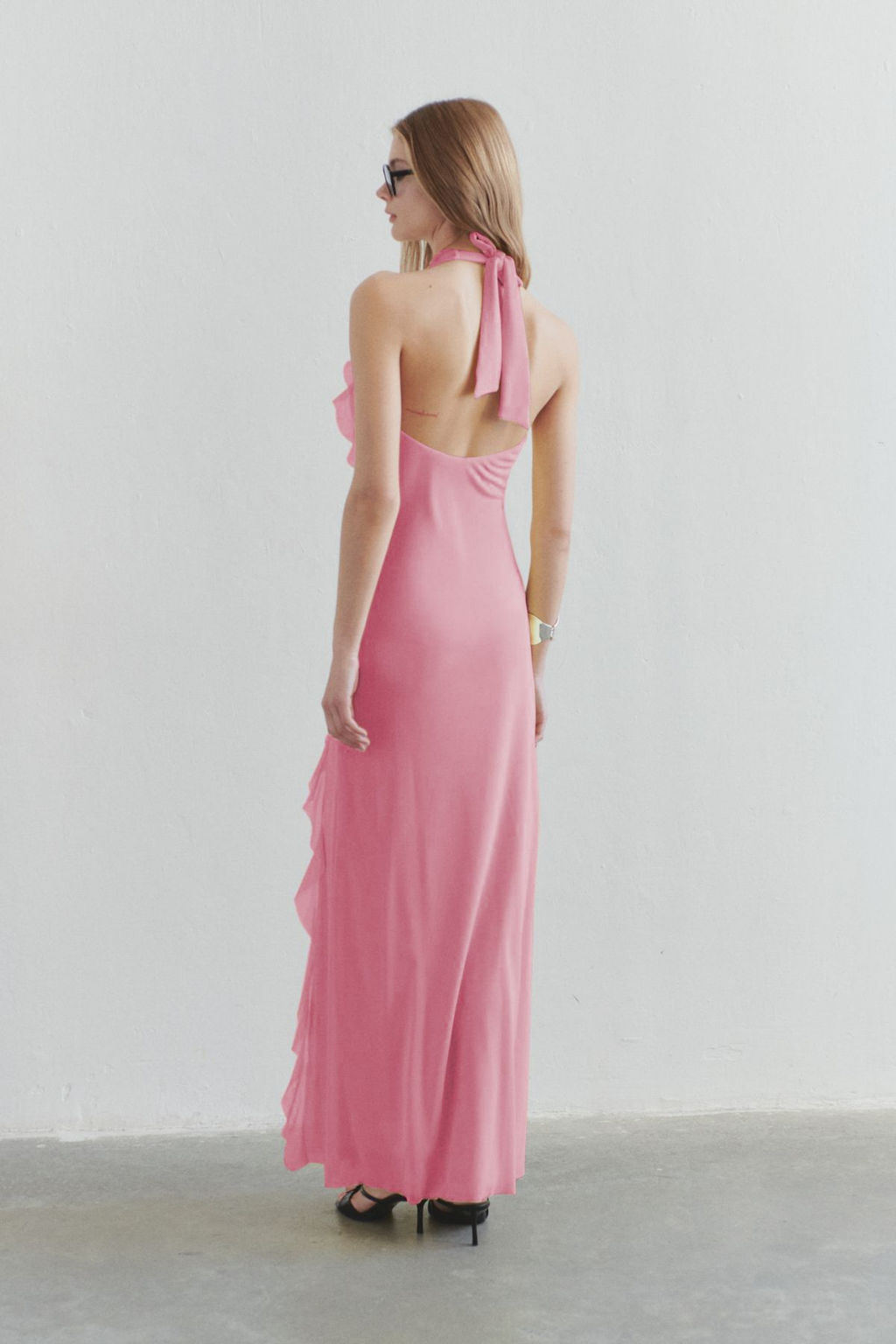 TRENDYOLMILLA Limited Edition Ac?k Sar? F?rf?rl? Astarl? Tul Abiye Elbise TPRSS25AE00063  фото 6