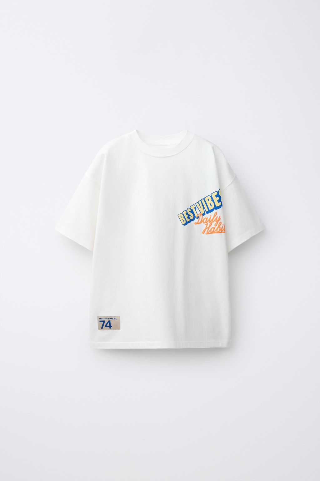 CAMISETA ESTAMPADO TEXTO / Blanco - Zara фото 2