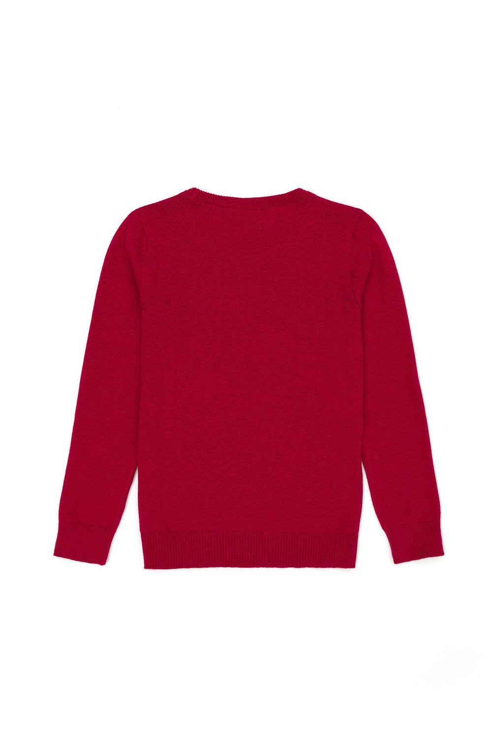 U. S. Polo Assn Красный базовый свитер с круглым вырезом для девочек - U.s. polo assn фото 5