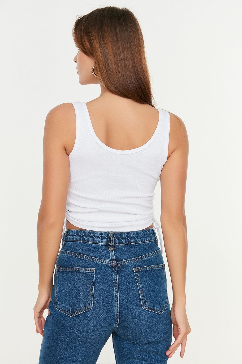 TRENDYOLMILLA Haki-Bej 2li Paket Buzgu Detayl? Havuz Yaka Fitilli Esnek Orme Atlet TWOSS21AL0195 фото 13