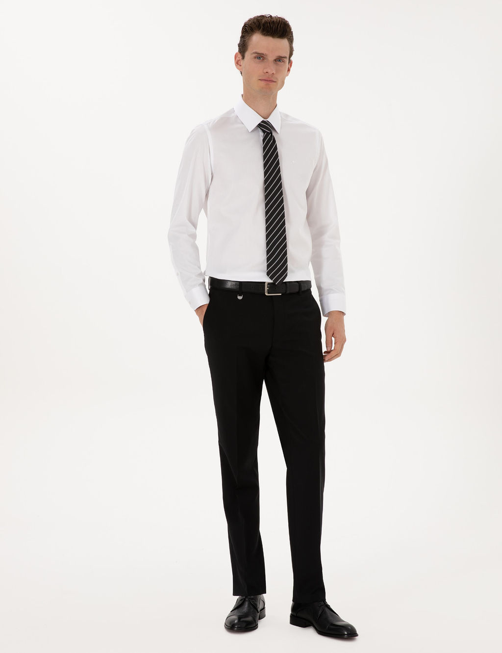 Siyah Slim Fit Kuma_ Pantolon - Pierre cardin фото 7
